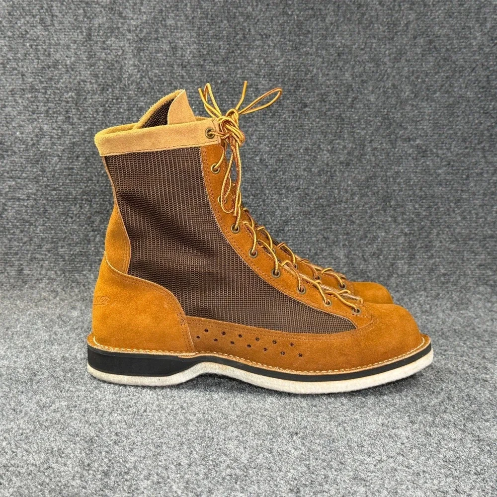 Danner River Gripper Boots Mens 10D Brown Suede Felt Sole Fly Fishing Wading USA